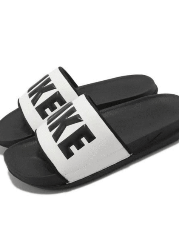 Nike Black & White Slide Sandals