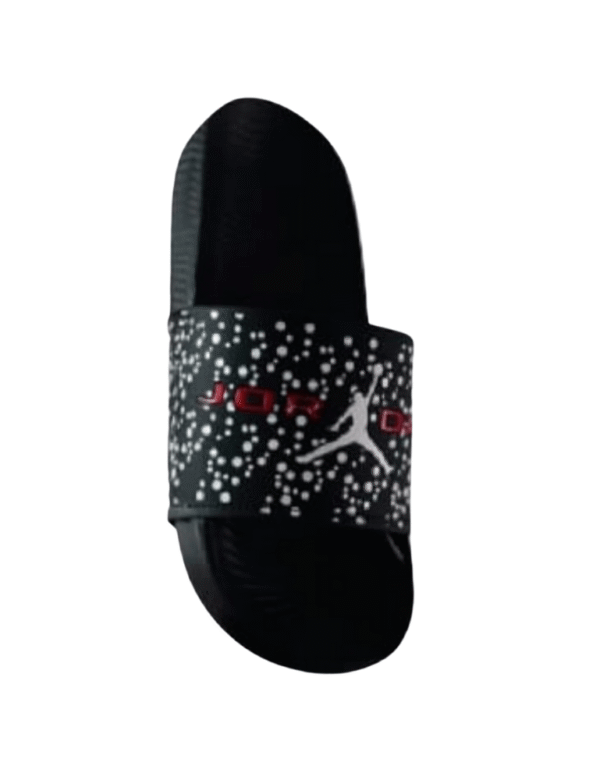 Jordan Speckled Black Slide Sandals
