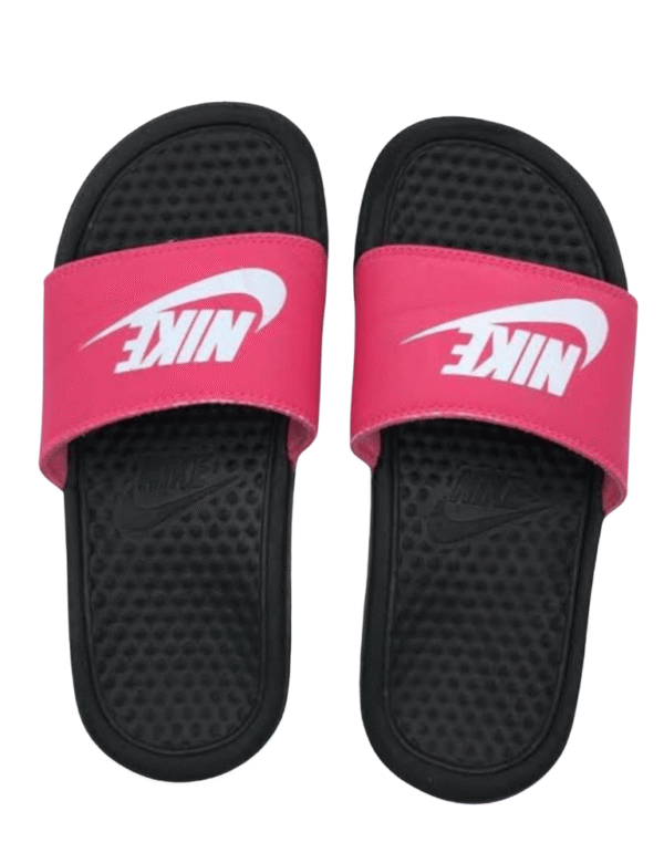Nike Pink & Black Slide Sandals