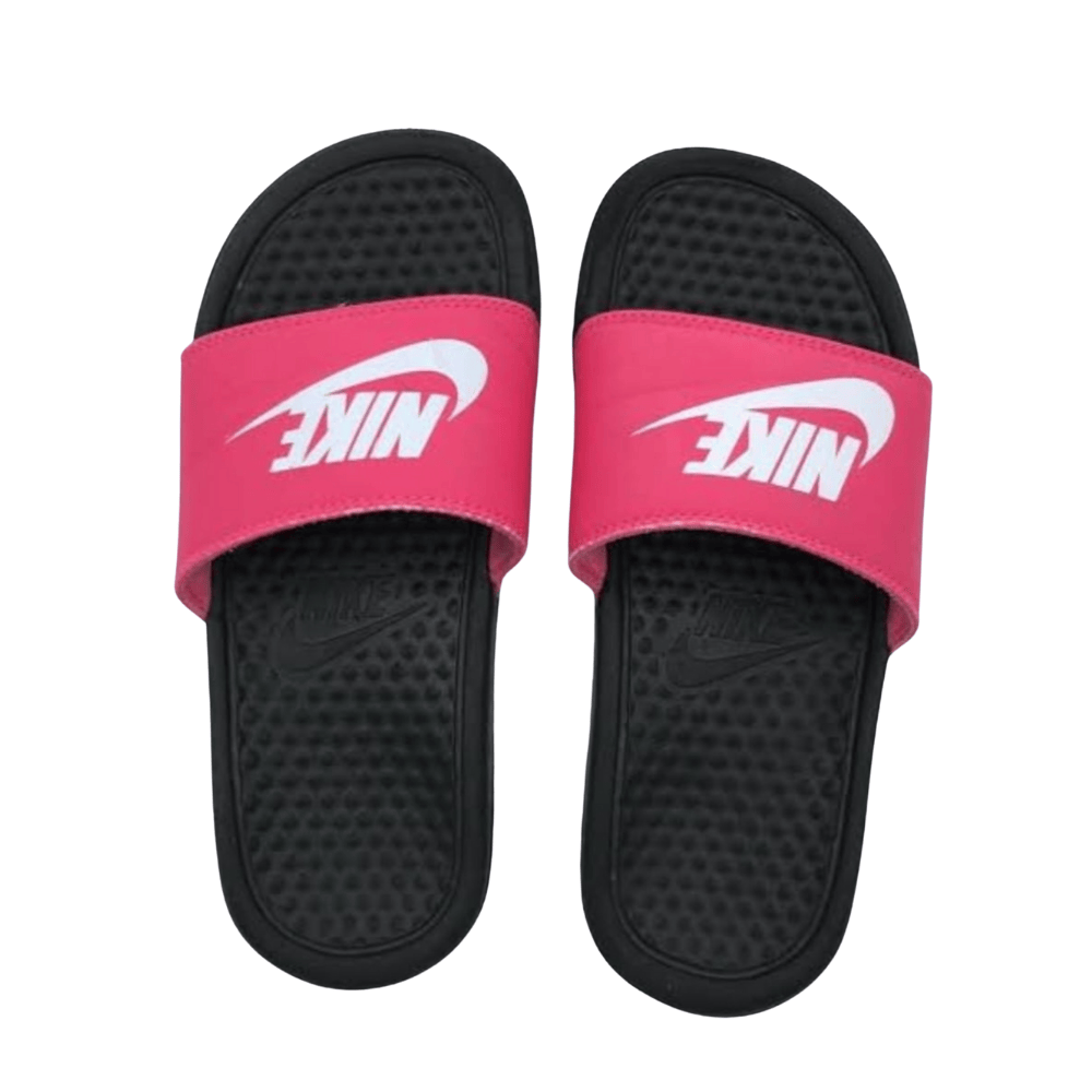 Nike Pink & Black Slide Sandals