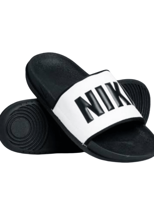 Nike Black & White Slide Sandals