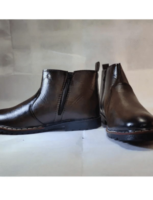 Brown leather chelsea boot (formal shoes )